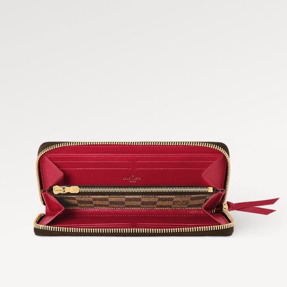 Louis Vuitton Clémence Wallet -
Damier Ebene with cherry interior - Picture 3 of 3